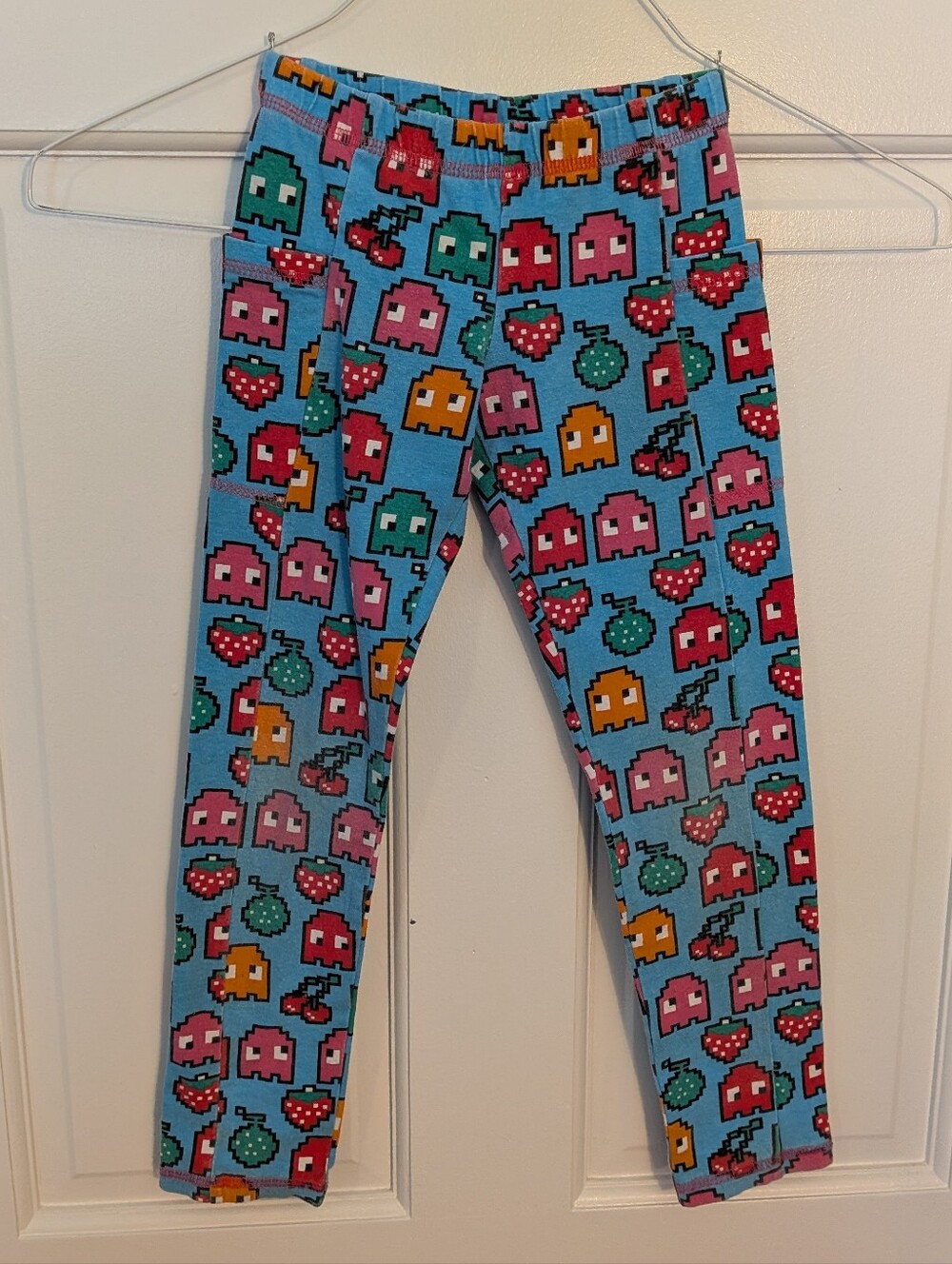 Princess Awesome cotton Ms. Pac-Man leggings, size 5